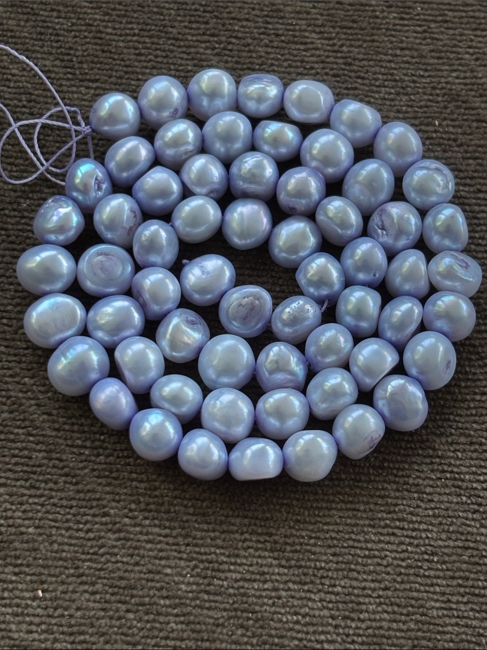 Crafting- Freshwater Baroque Pearl Strand Purple Lilac Violet Lavender 60 Count